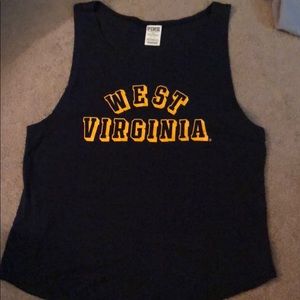 PINK Victoria's Secret Tops - WVU Tank Top PINK Victoria's Secret Tops - WVU Tank Top